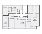 Секция Д - 3 етаж (дадените квадратури за без общи части)