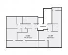 Секция Д - 7 етаж (дадените квадратури за без общи части)